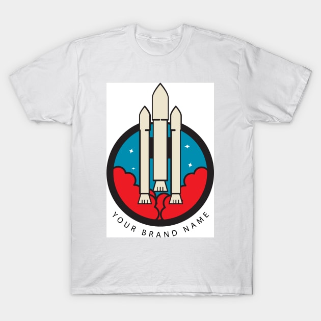 Wallpaper Rocket T-Shirt by Rizaldiuk